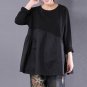 2018 Celmia Autumn Women O Neck Long Sleeve Ruffles Retro Loose Pullover Casual Patchwork Baggy Blo