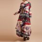 Boho Winter Dresses Women Cotton Linen Vintage Vestidos 2017 Autumn Ladies Print Casual Loose Party