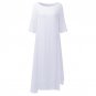 Maxi Long Dress Women Plus Size 5XL Sexy Sheer Party Casual Summer Shift Tee Vestidos Half Short Sle