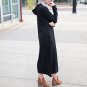 Maxi Dress Casual Long Long Sleeve Split Vestido De Festa Female Autumn Winter Women Dresses Pockets