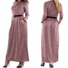 Big Size L-6XL Maxi Long Dress Fashion Women Dress 2017 Autumn Winter Party Dress Vintage Oversize V