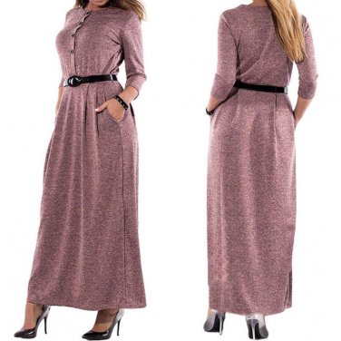 Big Size L-6XL Maxi Long Dress Fashion Women Dress 2017 Autumn Winter Party Dress Vintage Oversize V