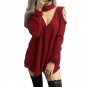 Autumn Winter Dress Cold Shoulder Long Sleeve V Neck Women Dreeses Vestido De Festa Plus Size Hollow
