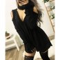 Autumn Winter Dress Cold Shoulder Long Sleeve V Neck Women Dreeses Vestido De Festa Plus Size Hollow