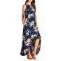 Boho Floral Printed Irregular Summer Dresses 2017 Beach Women Long Maxi Dress Sexy Loose Sundress Ve