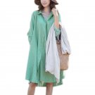 Plus Size Women Shirt Dress Autumn Casual Button Asymmetric Loose Midi Dresses Vintage Long Sleeve W