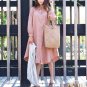 Plus Size Women Shirt Dress Autumn Casual Button Asymmetric Loose Midi Dresses Vintage Long Sleeve W