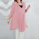 2017 Women Autumn Dress Long Sleeve V Neck Cotton Dresses Ladies Casual Loose Solid Asymmetrical Ove