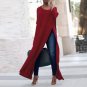 2018 CELMIA Sexy Plus Size S 5XL One Shoulder 3/4 Sleeve Loose Basic Tops Women Casual Splits High L