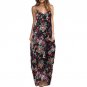 Spaghetti Strap Summer Dress Printed Loose Maxi Dress Plus Size 3XL 2017 Sexy Irregular Women Boho V