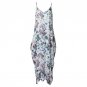 Spaghetti Strap Summer Dress Printed Loose Maxi Dress Plus Size 3XL 2017 Sexy Irregular Women Boho V