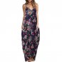 Spaghetti Strap Summer Dress Printed Loose Maxi Dress Plus Size 3XL 2017 Sexy Irregular Women Boho V