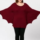 Plus Size XL-5XL Women T Shirt Long Sleeve T-Shirt 2017 New Fashion Women Batwing Sleeve Tops Casual