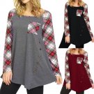 New popular Women Button Long Sleeve Swing Tunic Tops Ladies plus size women clothing Casual Loose T