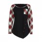 New popular Women Button Long Sleeve Swing Tunic Tops Ladies plus size women clothing Casual Loose T