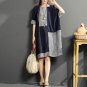 NEW CELMIA 2018 Summer Plus Size M 5XL Crew Neck Short Sleeve Loose Color Block Vestidos Casual Bagg