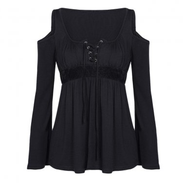 Off Shoulder Black Mesh Tops For Women 2017 Summer Ruffle Chiffon Blouse Femme Plus Size Ladies Shir
