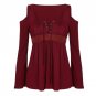 Off Shoulder Black Mesh Tops For Women 2017 Summer Ruffle Chiffon Blouse Femme Plus Size Ladies Shir