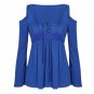Off Shoulder Black Mesh Tops For Women 2017 Summer Ruffle Chiffon Blouse Femme Plus Size Ladies Shir