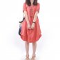 Summer Dress Plus Size S-5XL Short Sleeve Women Dress Casual Cotton Linen Dress Soild O-Neck Feminin