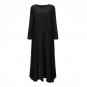 Plus Size 2018 Spring Autumn Women Vintage Maxi Long Dress Long Sleeve Casual Loose Solid Cotton Dre
