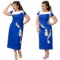 Women Casual Dress 2017 Patchwork Plus Size Dress Elegant Ladies Office Dresses Oversize Evening Ves