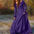 2017 Autumn Winter Maxi Long Dress Long Sleeve Classic Fashion Elegant Evening Party Ballgown Slim F