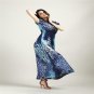 Plus size holiday maxi long summer leopard dress women clothing 2017 elegant Boho beach tunic sundre