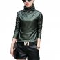 Plus size women blouse fashion elegent Turtleneck long sleeve shirt female tops 2018 autumn winter p