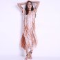2017 Summer Women Long Maxi Dress Plus Size Short Sleeve Sexy Casual Beach Robe Side Split Gown Eleg