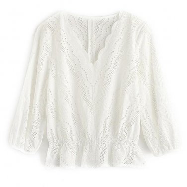 2017 New Arrival Autumn Women White Blouse Korean Style Plus Size Lantern Sleeve Temperament Female 