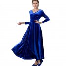 Plus Size 3XL Velvet Women Dress 2017 Maxi Long Autumn Winter Dress Elegant Party Vestidos Femininos