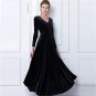Plus Size 3XL Velvet Women Dress 2017 Maxi Long Autumn Winter Dress Elegant Party Vestidos Femininos