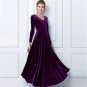 Plus Size 3XL Velvet Women Dress 2017 Maxi Long Autumn Winter Dress Elegant Party Vestidos Femininos