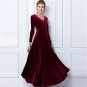 Plus Size 3XL Velvet Women Dress 2017 Maxi Long Autumn Winter Dress Elegant Party Vestidos Femininos