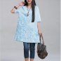 2017 spring plus size clothing mm loose half sleeve embroidered fluid one-piece dress summer style
