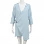Fashion Design Women Casual Solid Stylish V Neck Wrapped Mini Dress Ladies long sleeve plus size wom