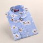 Dioufond Vintage Blouses Women Print Shirts Long Sleeve Cotton Tops Ladies Floral Blusas Plus Size 5