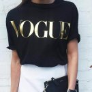 Plus Size XS-4XL Fashion Summer T Shirt Women VOGUE Printed T-shirt Women Tops Tee Shirt Femme New A