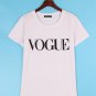 Plus Size XS-4XL Fashion Summer T Shirt Women VOGUE Printed T-shirt Women Tops Tee Shirt Femme New A