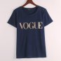 Plus Size XS-4XL Fashion Summer T Shirt Women VOGUE Printed T-shirt Women Tops Tee Shirt Femme New A