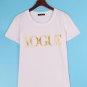 Plus Size XS-4XL Fashion Summer T Shirt Women VOGUE Printed T-shirt Women Tops Tee Shirt Femme New A