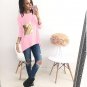 Nice Breif T-Shirts Women\'s Asymmetric O Neck Long Bottoming Tunic T Shirts with Sequined Tshirts T