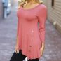 Female Irregular Blouses 2017 Tunic Shirt Autumn Winter Women Long Sleeve Shirts Loose Botton Solid 