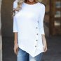 Female Irregular Blouses 2017 Tunic Shirt Autumn Winter Women Long Sleeve Shirts Loose Botton Solid 
