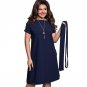 6XL Large Size 2017 Summer Dress Big Size Casual Office Dress Blue Red Green Straight Dresses Plus S
