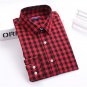 Dioufond Women\'s Plaid Blouse Cotton Women Long Sleeve Tops Ladies Red Plaid Shirt Female Plaid Wom
