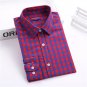 Dioufond Women\'s Plaid Blouse Cotton Women Long Sleeve Tops Ladies Red Plaid Shirt Female Plaid Wom
