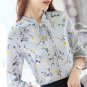 Blusas Women Tops Blouses Ladies Chiffon Long Sleeve Floral Shirt Women Slim Camisas Mujer Plus Size