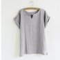 Plus Size summer women linen blouse top women 2018 white shirt women cotton short sleeve ladies blou
